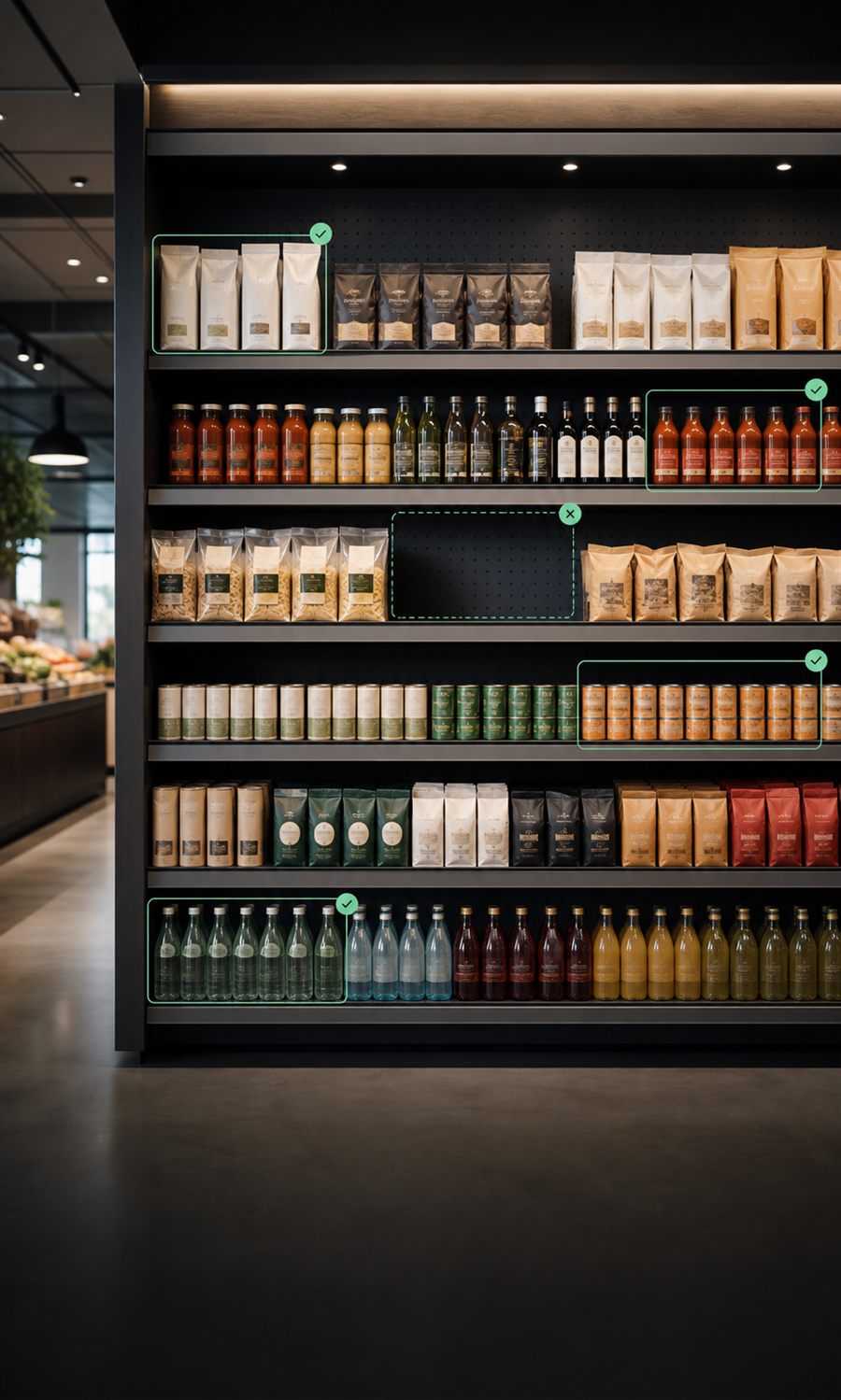 Shelf intelligence identifying merchandising conditions
